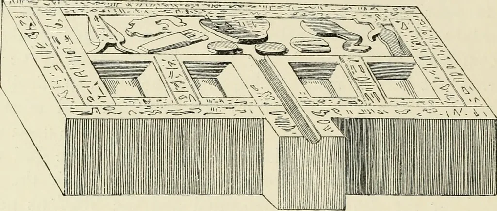 An illustration from A history of art in ancient Egypt, 1883, leaf 233