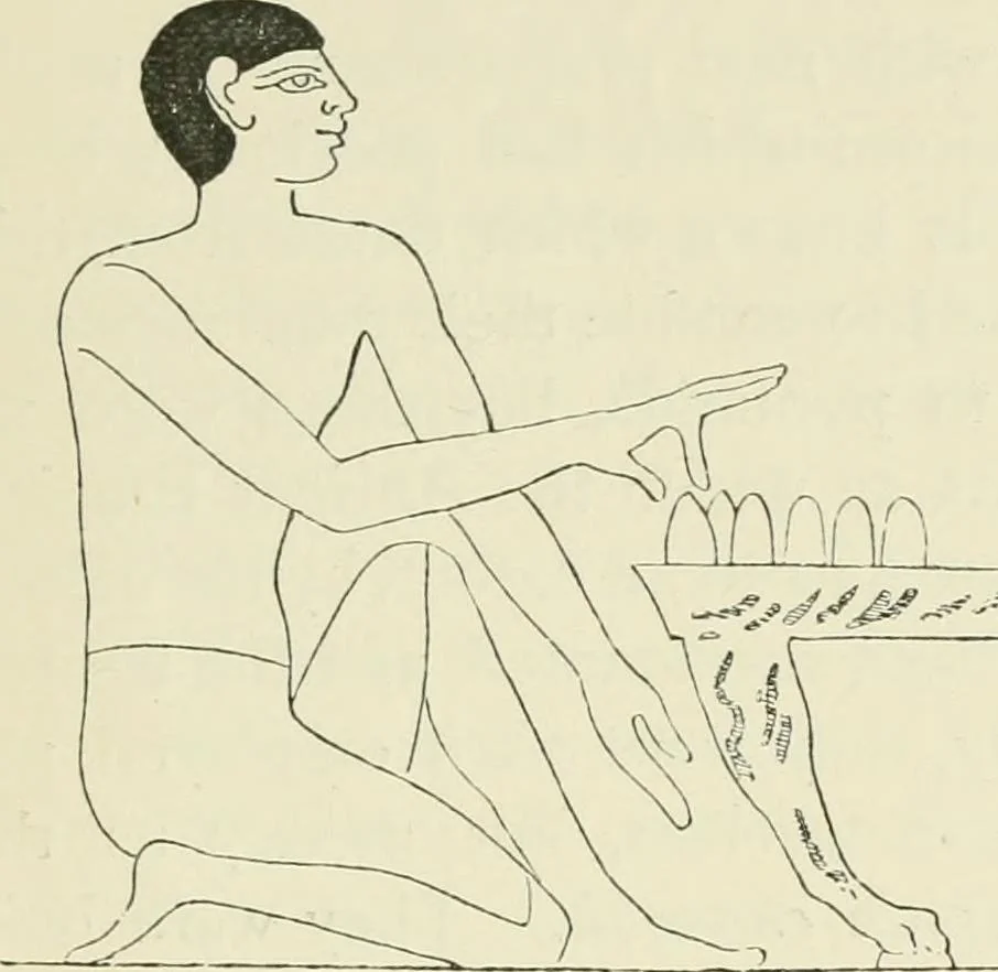 An illustration from A history of art in ancient Egypt, 1883, leaf 342
