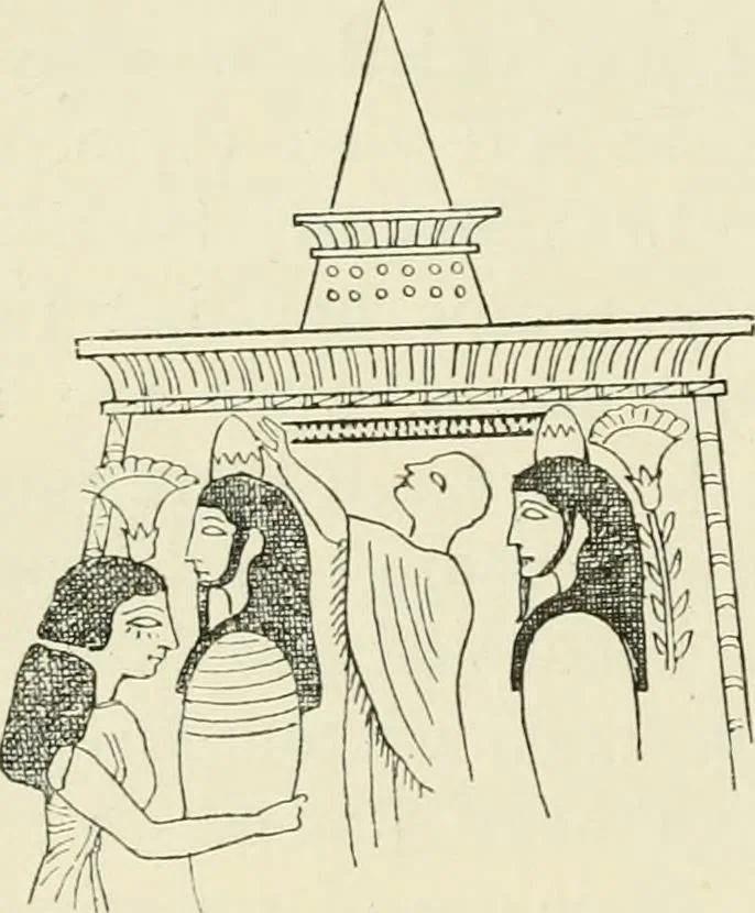 An illustration from A history of art in ancient Egypt, 1883, leaf 383