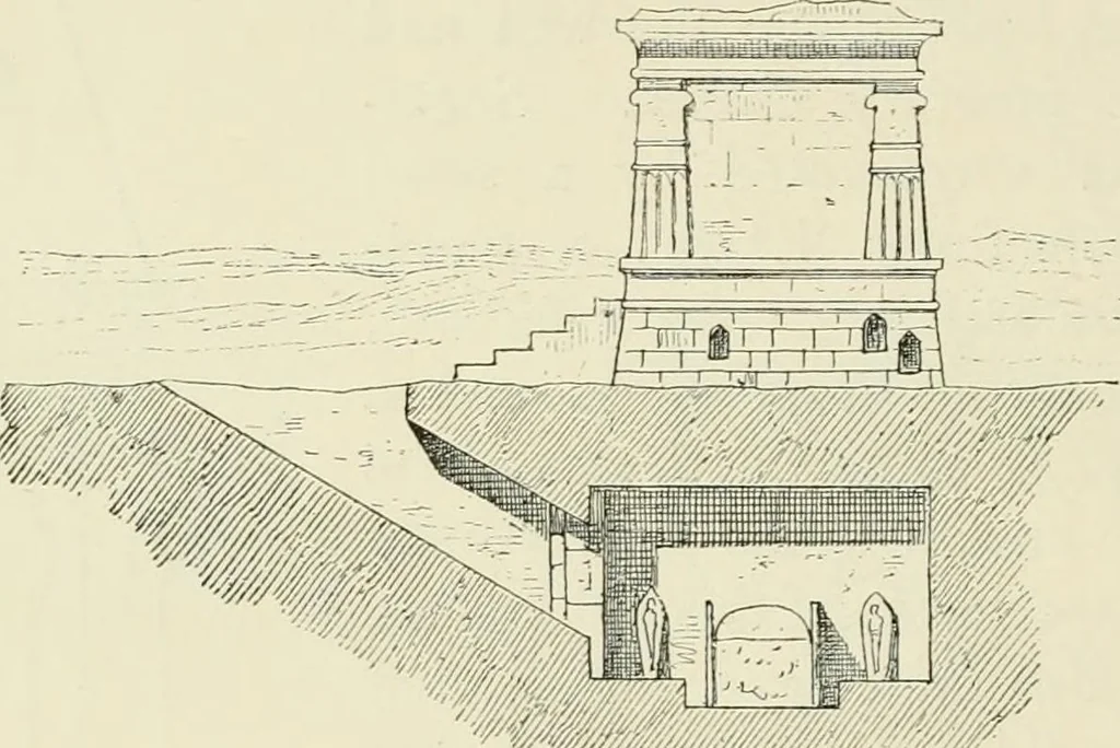 An illustration from A history of art in ancient Egypt, 1883, leaf 385