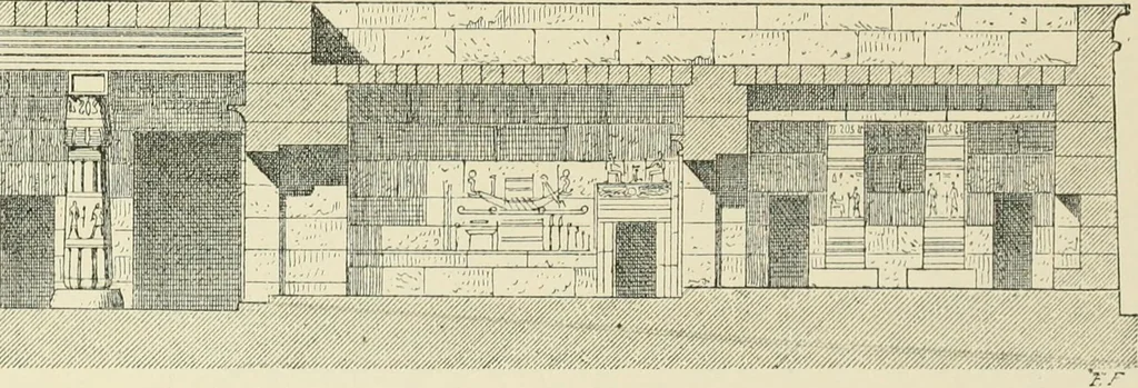 An illustration from A history of art in ancient Egypt, 1883, leaf 488