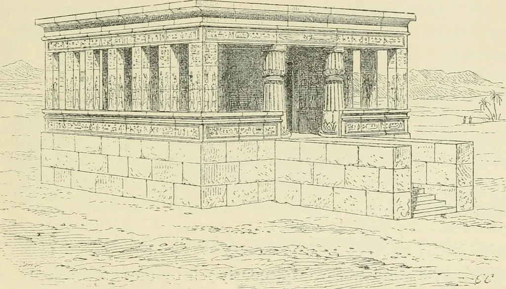 An illustration from A history of art in ancient Egypt, 1883, leaf 492