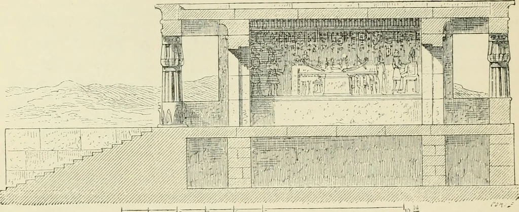 An illustration from A history of art in ancient Egypt, 1883, leaf 493