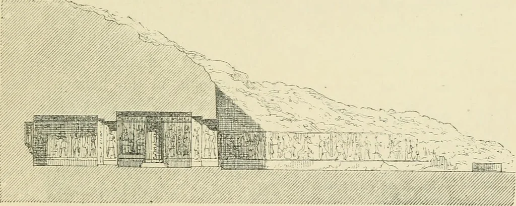 An illustration from A history of art in ancient Egypt, 1883, leaf 502