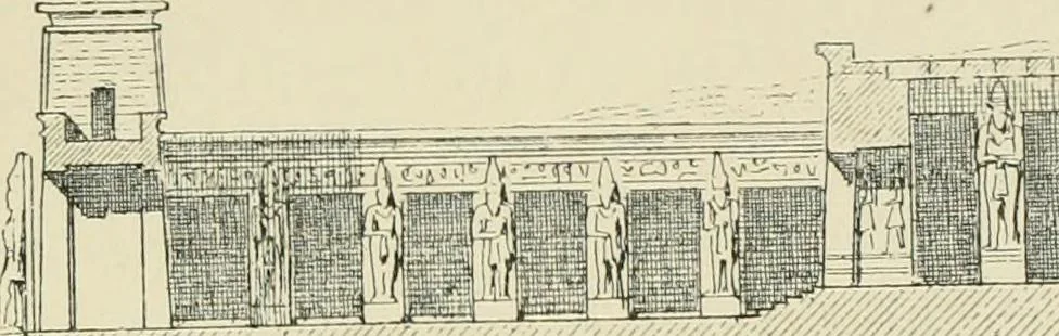 An illustration from A history of art in ancient Egypt, 1883, leaf 504