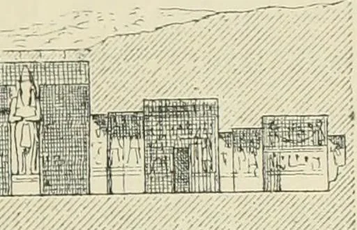 An illustration from A history of art in ancient Egypt, 1883, leaf 504