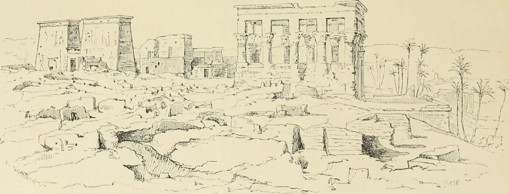 An illustration from A history of art in ancient Egypt, 1883, leaf 526