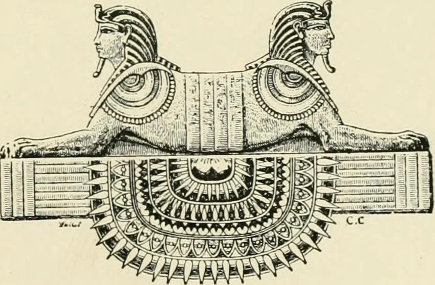 An illustration from A history of art in ancient Egypt, 1883, leaf 6