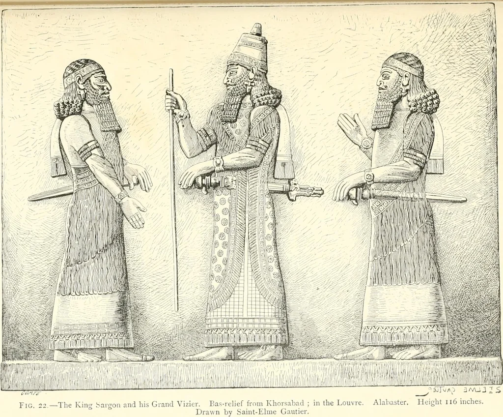 An illustration from A history of art in Chaldæa & Assyria, 1884, leaf 118