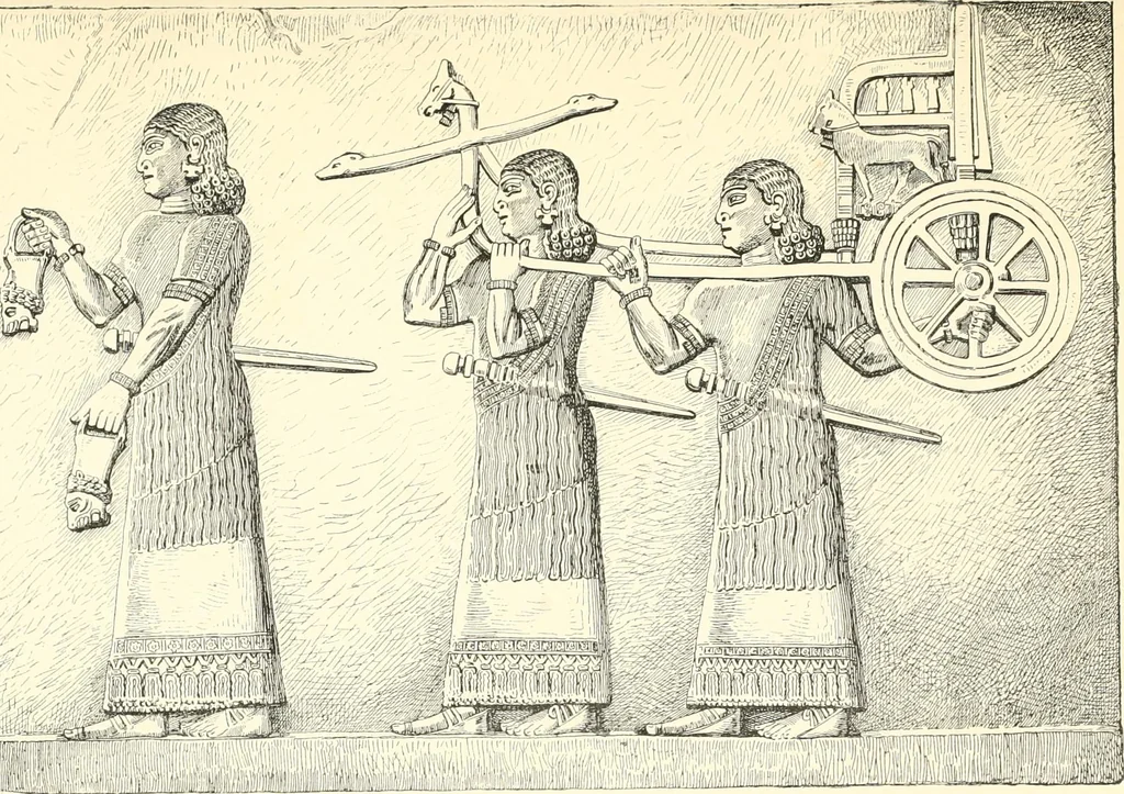 An illustration from A history of art in Chaldæa & Assyria, 1884, leaf 120