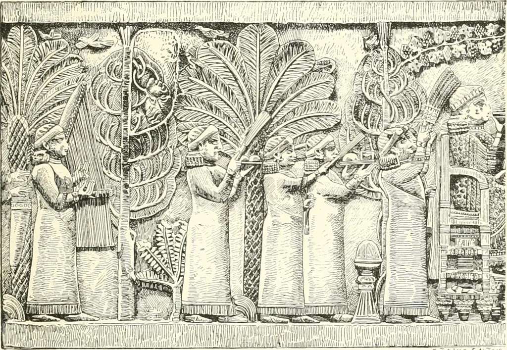 An illustration from A history of art in Chaldæa & Assyria, 1884, leaf 128