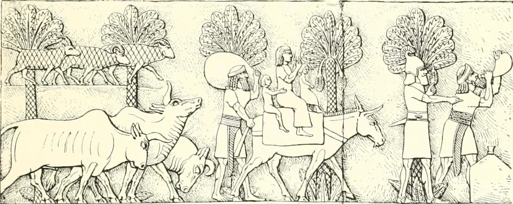 An illustration from A history of art in Chaldæa & Assyria, 1884, leaf 132