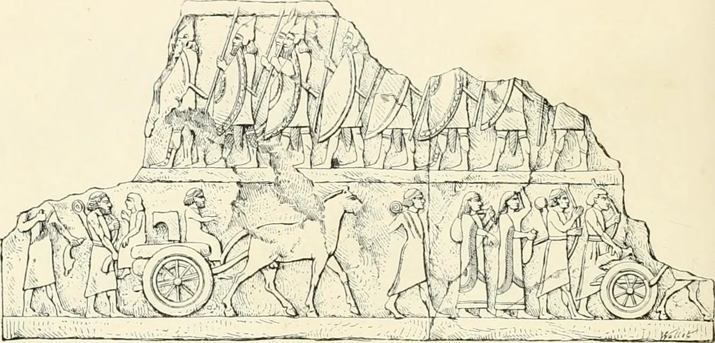 An illustration from A history of art in Chaldæa & Assyria, 1884, leaf 133