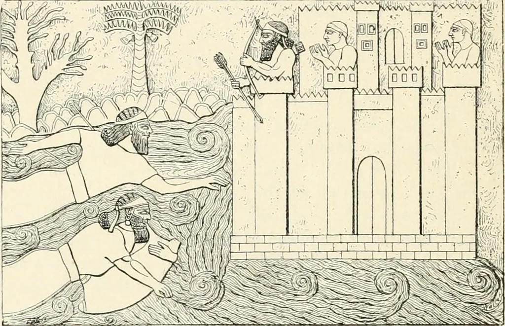 An illustration from A history of art in Chaldæa & Assyria, 1884, leaf 159