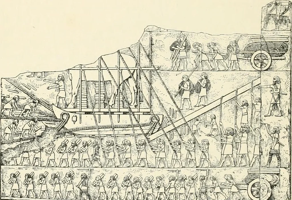 An illustration from A history of art in Chaldæa & Assyria, 1884, leaf 349