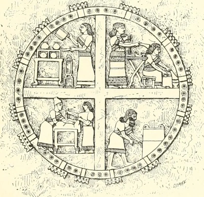 An illustration from A history of art in Chaldæa & Assyria, 1884, leaf 352