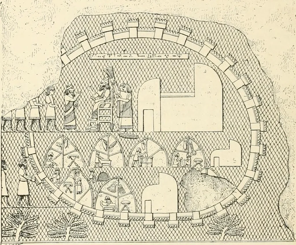 An illustration from A history of art in Chaldæa & Assyria, 1884, leaf 353