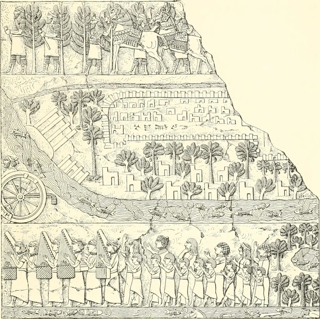 An illustration from A history of art in Chaldæa & Assyria, 1884, leaf 354