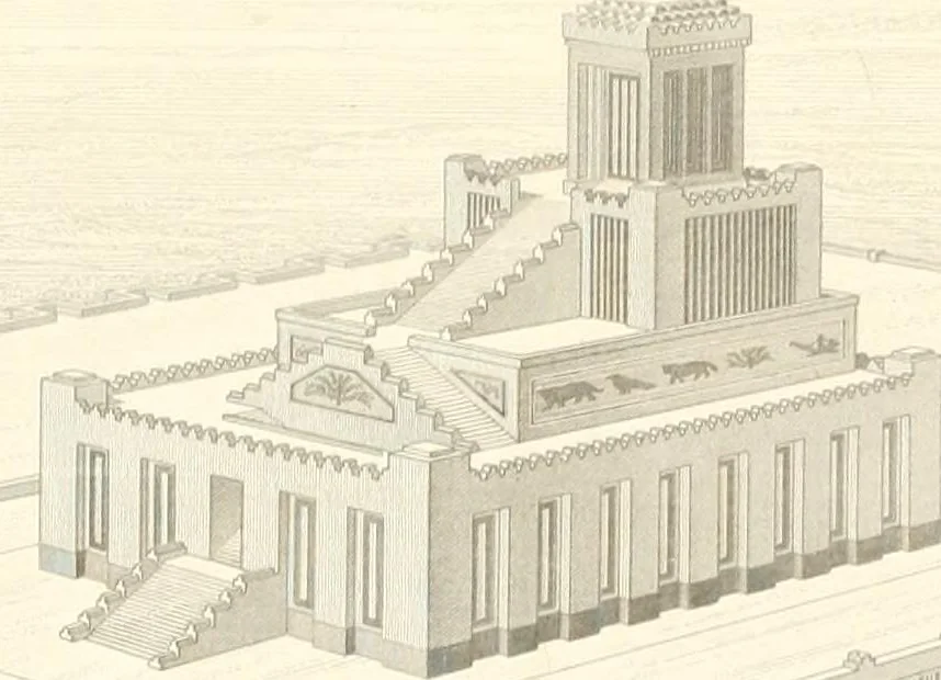 An illustration from A history of art in Chaldæa & Assyria, 1884, leaf 394