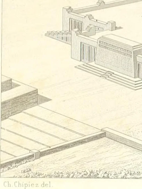 An illustration from A history of art in Chaldæa & Assyria, 1884, leaf 394