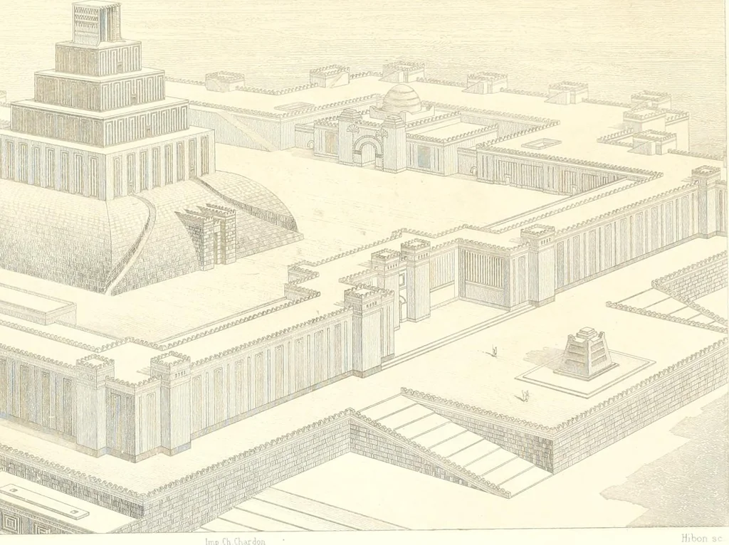 An illustration from A history of art in Chaldæa & Assyria, 1884, leaf 408