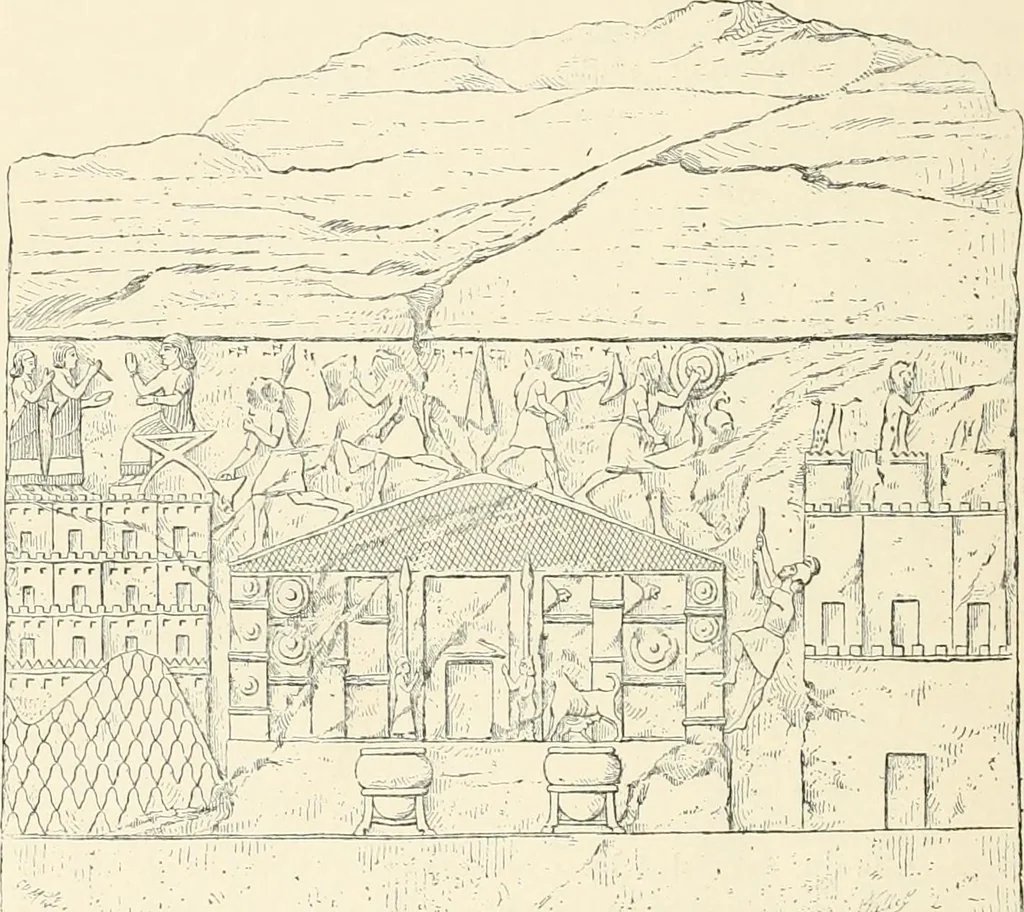 An illustration from A history of art in Chaldæa & Assyria, 1884, leaf 423