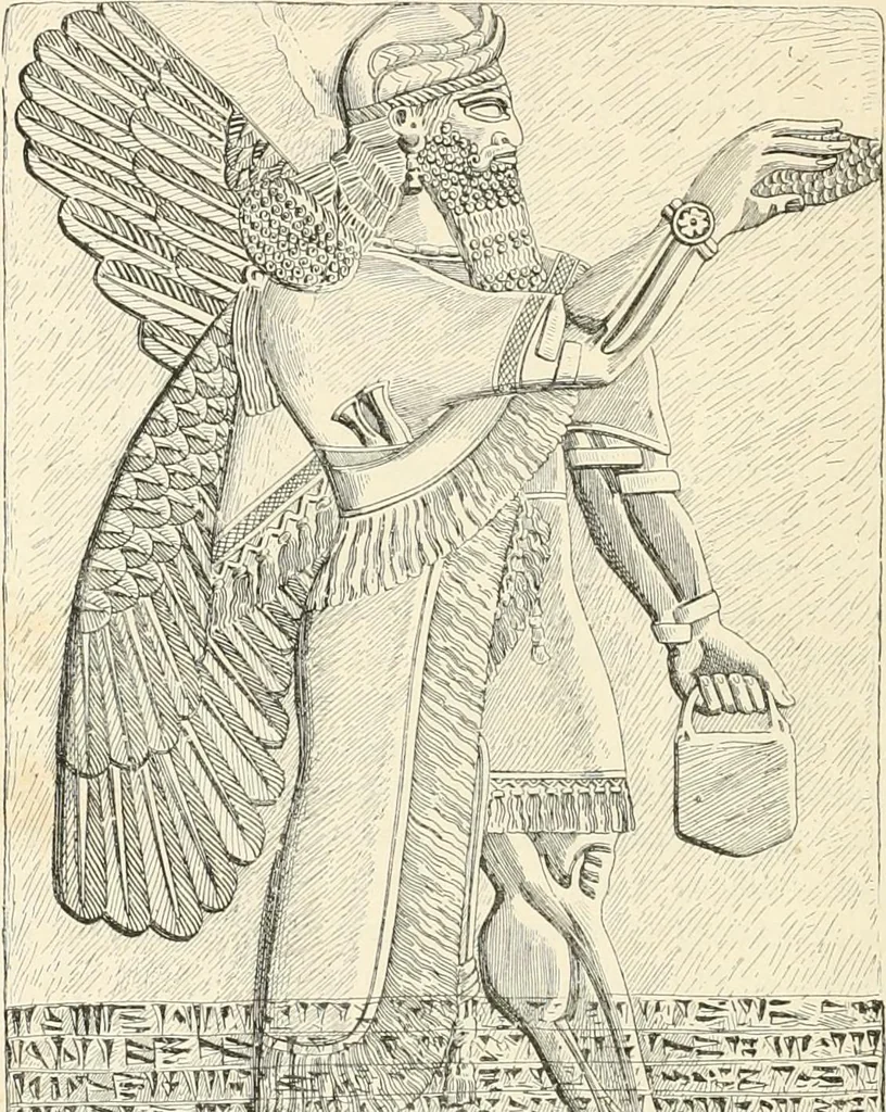 An illustration from A history of art in Chaldæa & Assyria, 1884, leaf 63