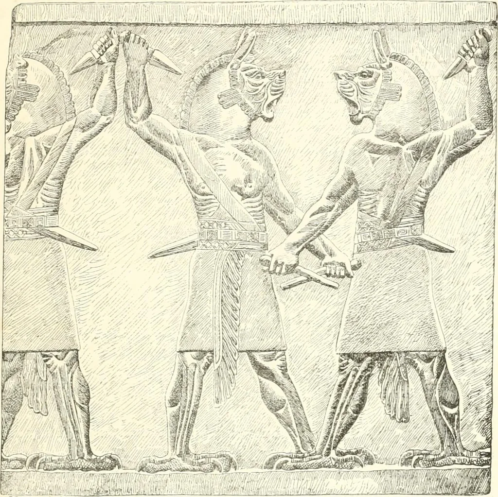An illustration from A history of art in Chaldæa & Assyria, 1884, leaf 82