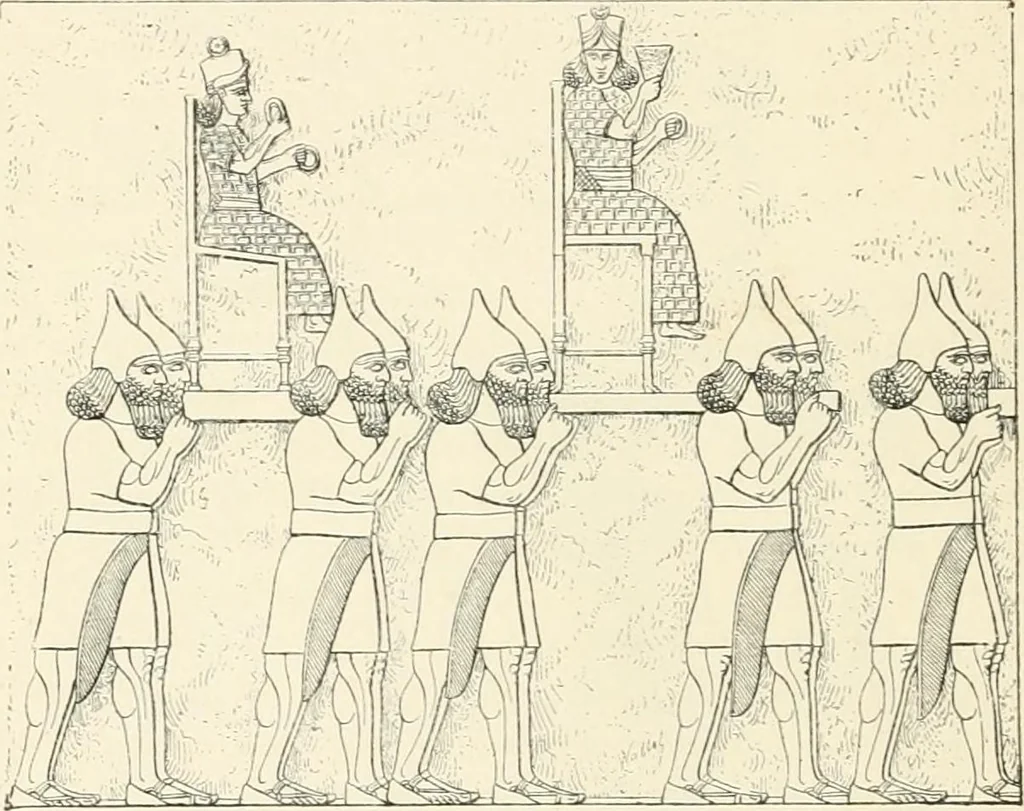 An illustration from A history of art in Chaldæa & Assyria, 1884, leaf 97