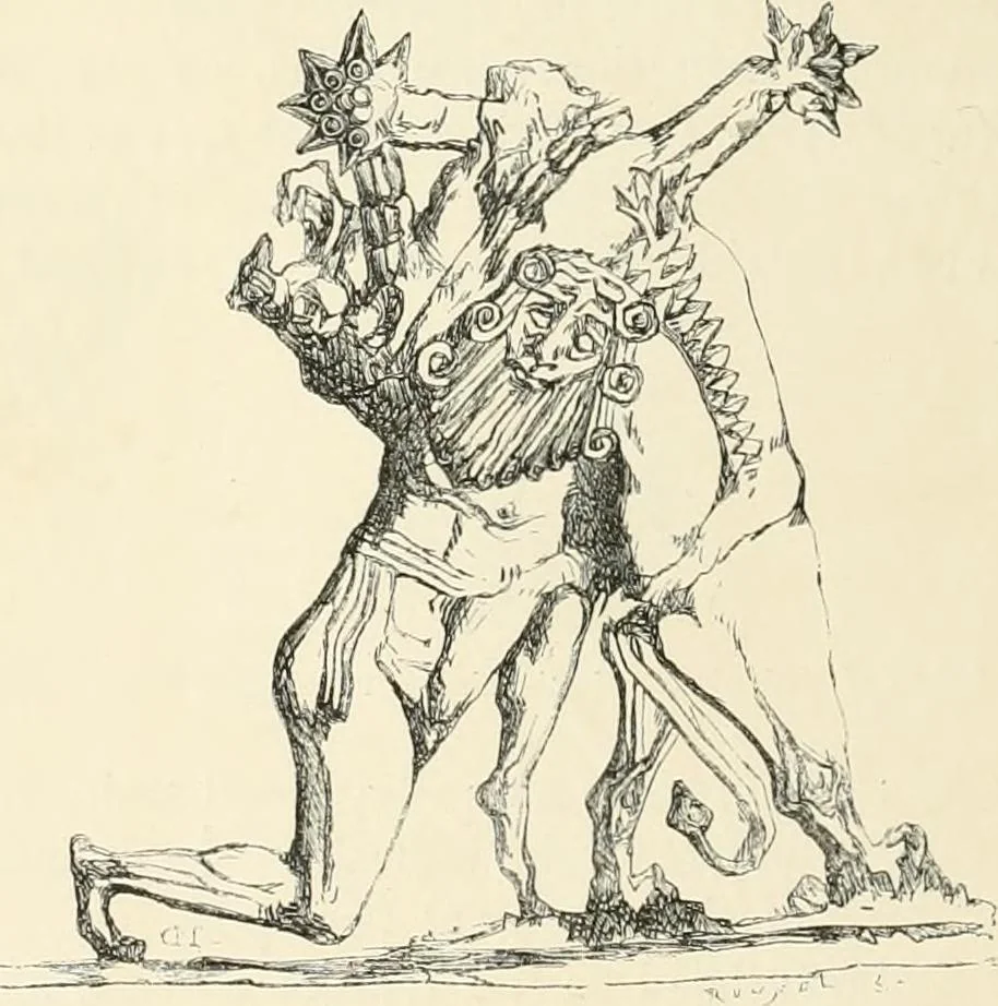 An illustration from A history of art in Chaldæa & Assyria, 1884, leaf 105