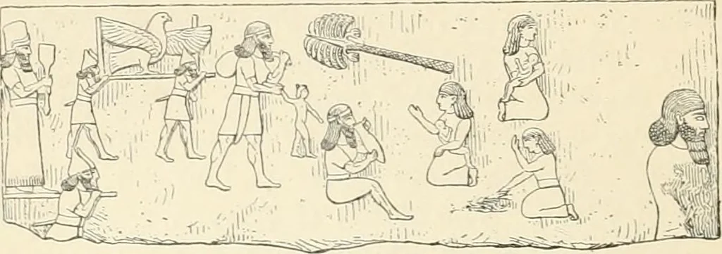 An illustration from A history of art in Chaldæa & Assyria, 1884, leaf 109