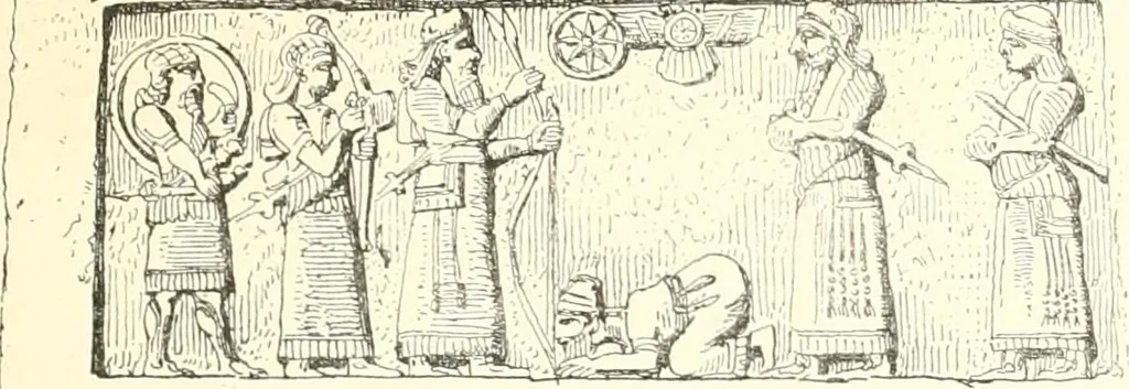 An illustration from A history of art in Chaldæa & Assyria, 1884, leaf 130