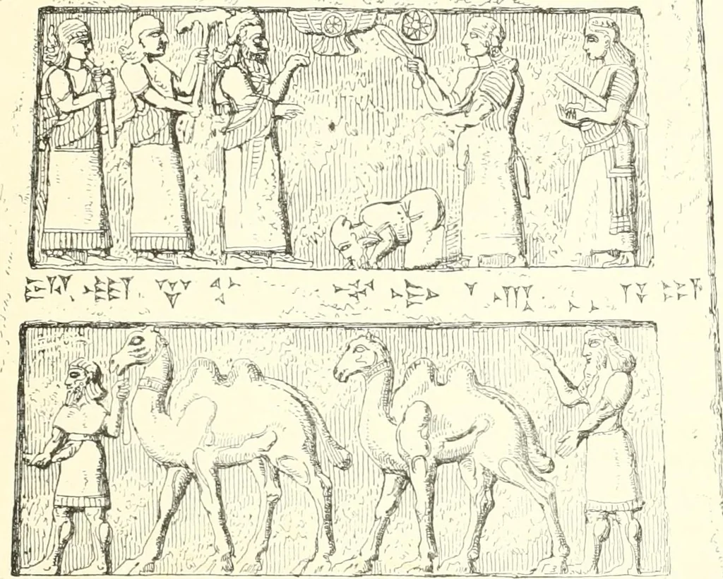 An illustration from A history of art in Chaldæa & Assyria, 1884, leaf 130