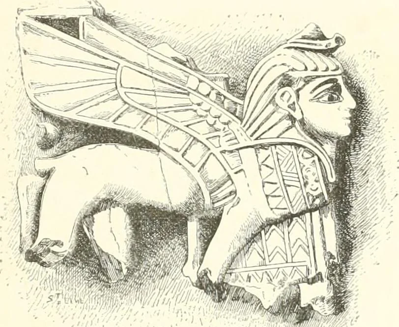 An illustration from A history of art in Chaldæa & Assyria, 1884, leaf 140