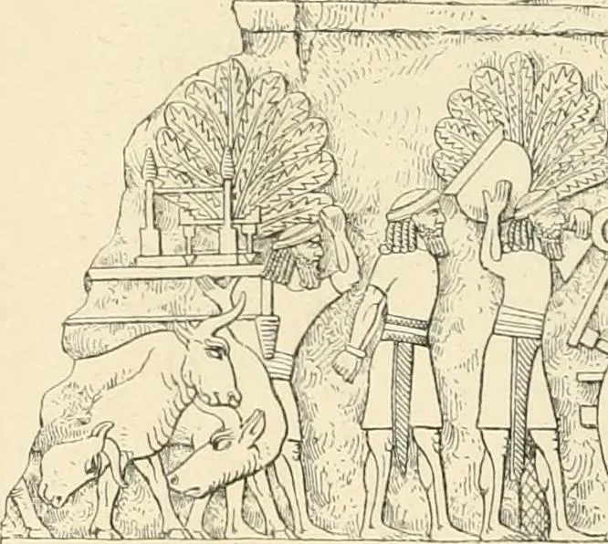 An illustration from A history of art in Chaldæa & Assyria, 1884, leaf 153