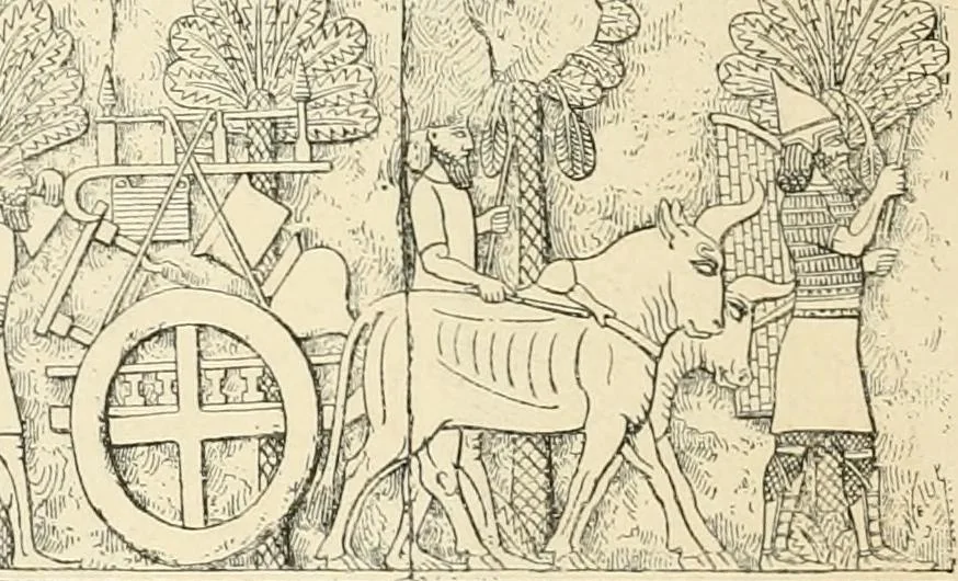 An illustration from A history of art in Chaldæa & Assyria, 1884, leaf 153