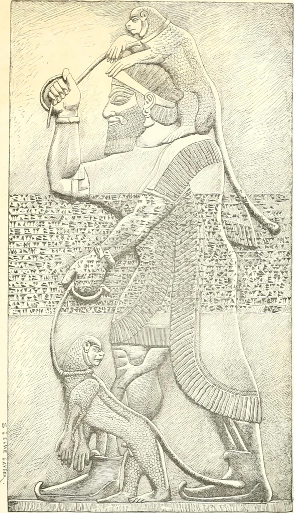 An illustration from A history of art in Chaldæa & Assyria, 1884, leaf 158