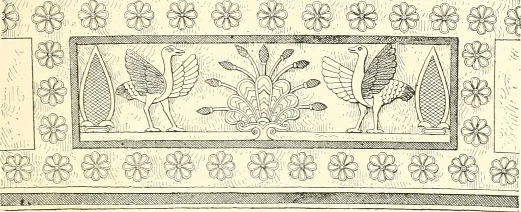 An illustration from A history of art in Chaldæa & Assyria, 1884, leaf 182