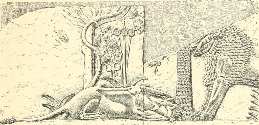 An illustration from A history of art in Chaldæa & Assyria, 1884, leaf 186