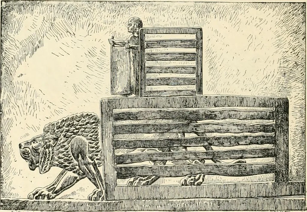 An illustration from A history of art in Chaldæa & Assyria, 1884, leaf 187