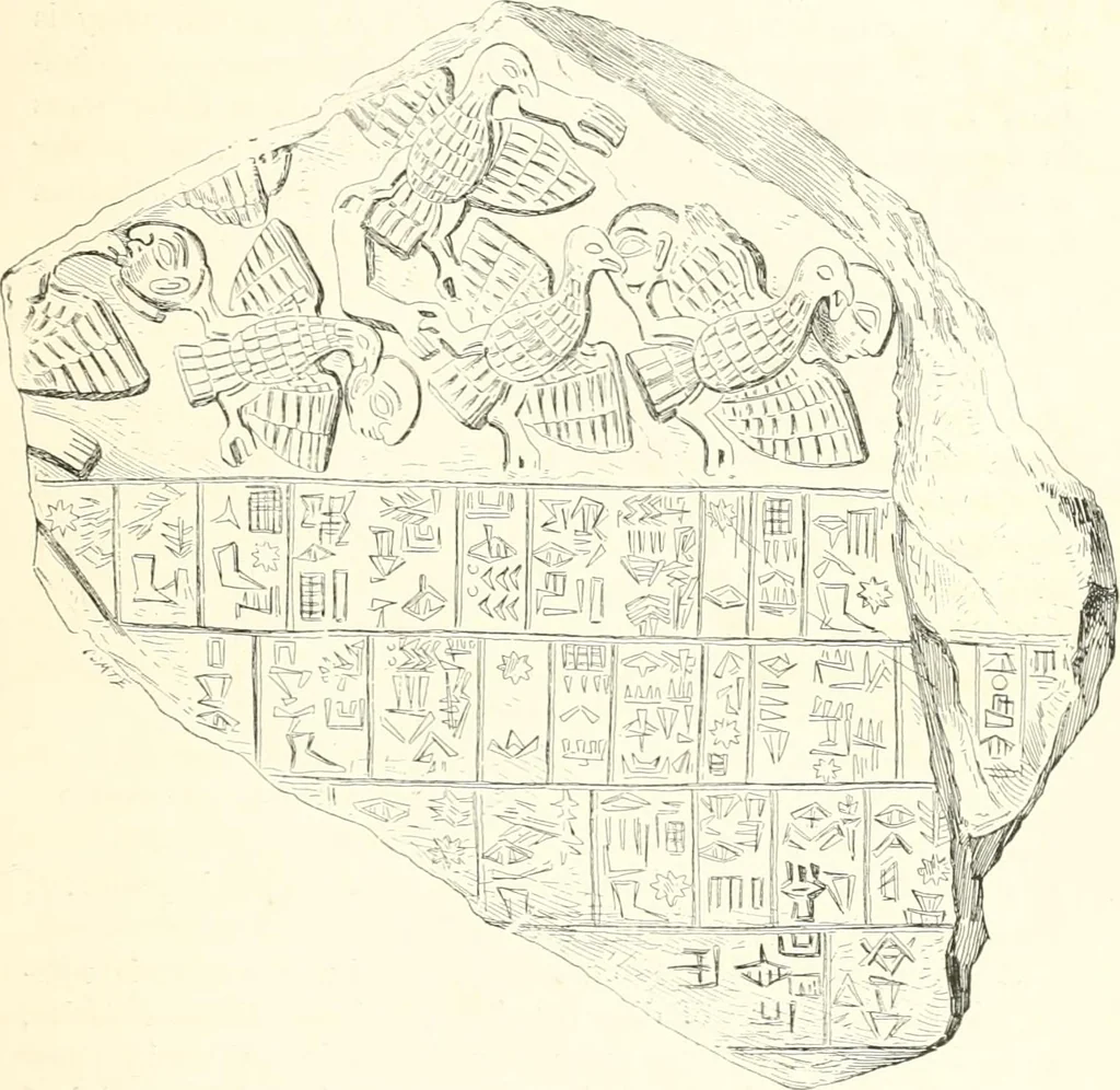 An illustration from A history of art in Chaldæa & Assyria, 1884, leaf 210