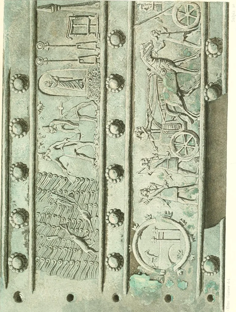 An illustration from A history of art in Chaldæa & Assyria, 1884, leaf 244