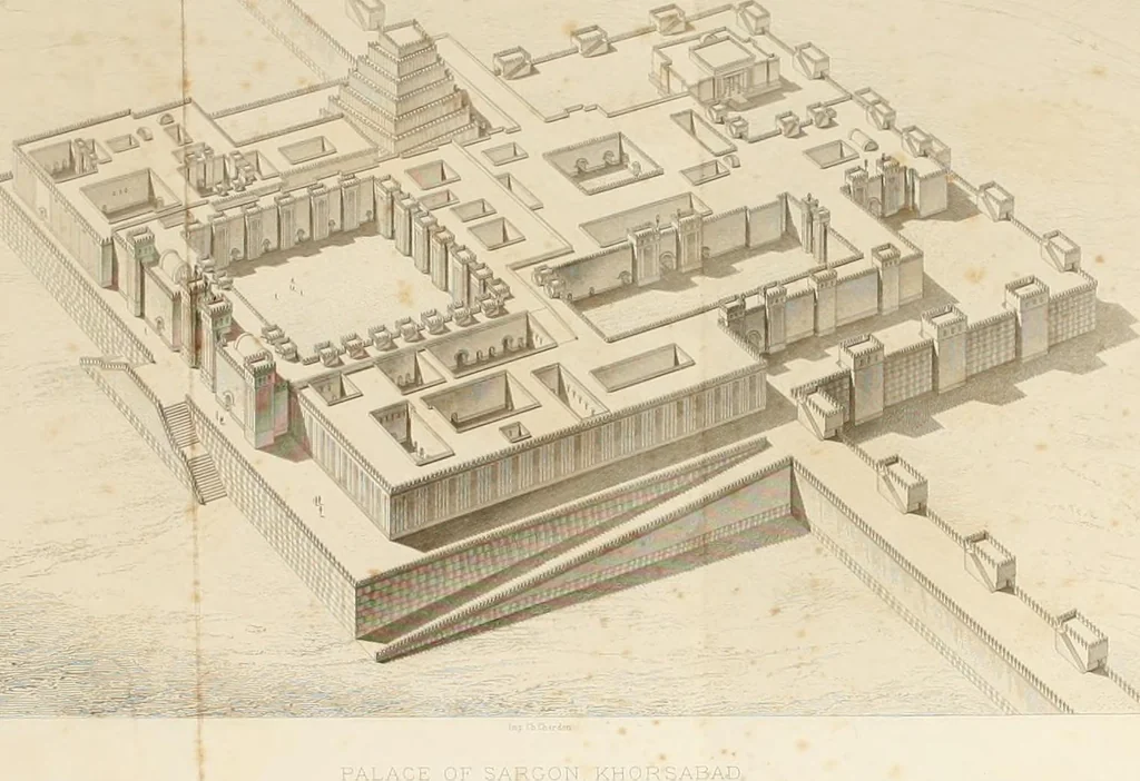 An illustration from A history of art in Chaldæa & Assyria, 1884, leaf 26