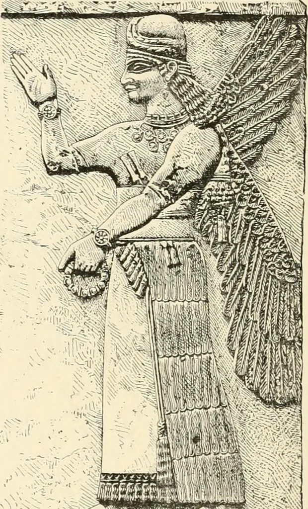 An illustration from A history of art in Chaldæa & Assyria, 1884, leaf 323
