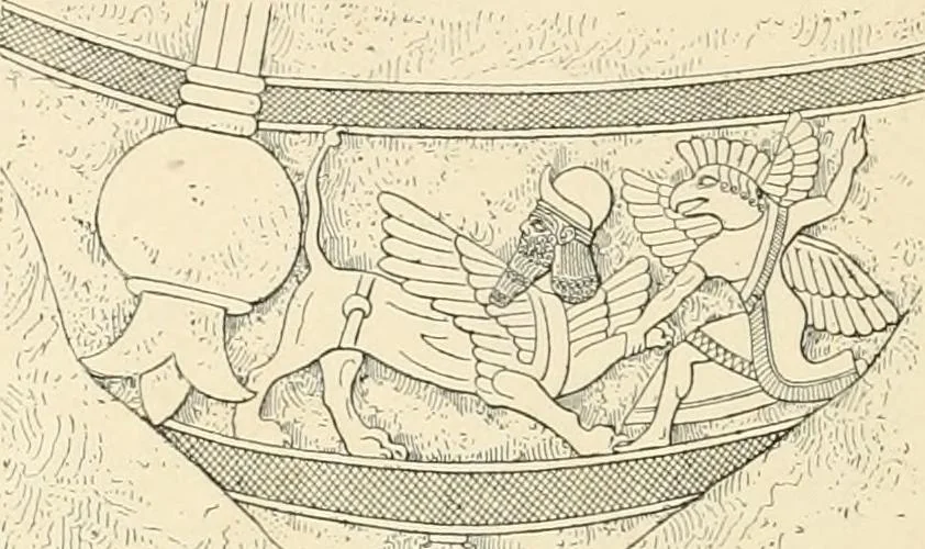 An illustration from A history of art in Chaldæa & Assyria, 1884, leaf 409