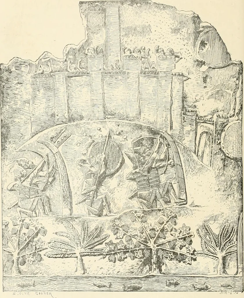 An illustration from A history of art in Chaldæa & Assyria, 1884, leaf 73