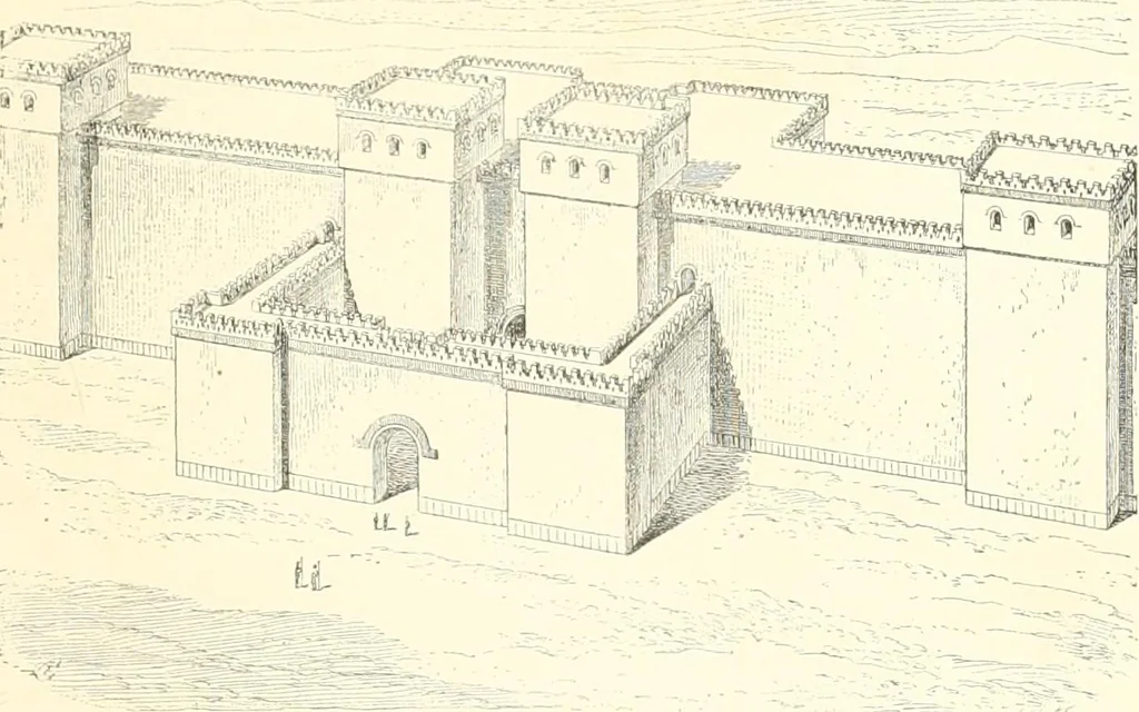 An illustration from A history of art in Chaldæa & Assyria, 1884, leaf 86