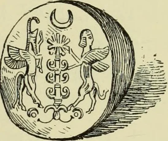 An illustration from History of art in Sardinia, Judaea, Syria, and Asia Minor, 1890, leaf 308