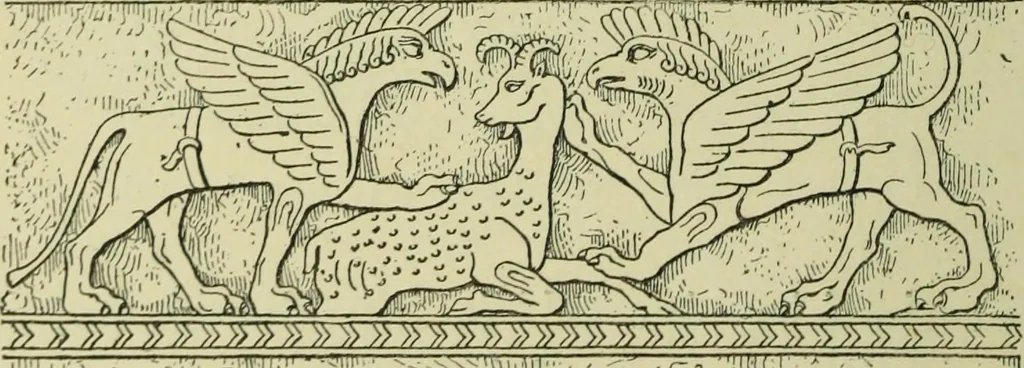 An illustration from History of art in Sardinia, Judaea, Syria, and Asia Minor, 1890, leaf 407