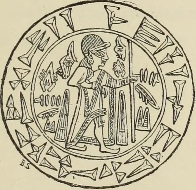 An illustration from History of art in Sardinia, Judaea, Syria, and Asia Minor, 1890, leaf 6